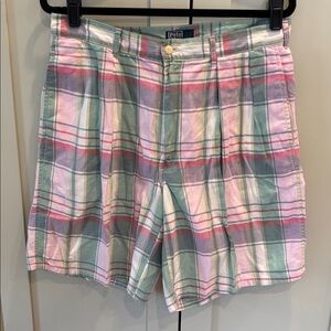 Vintage Polo Ralph Lauren plaid shorts sz 34